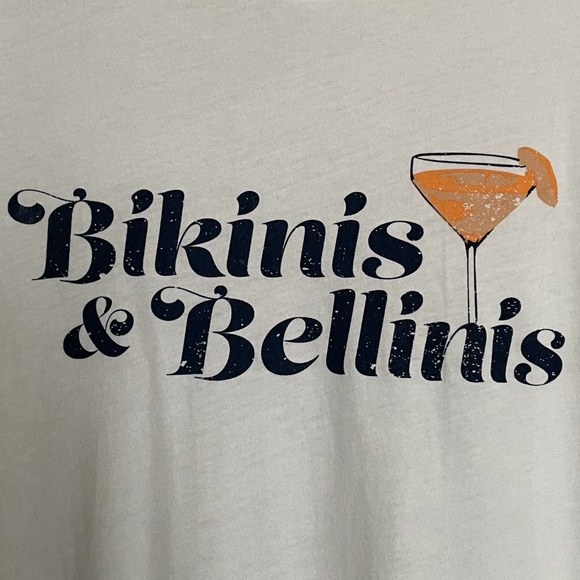 Wildfox Bikinis & Bellinis Graphic Tee NEW - Picture 4 of 9